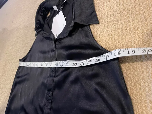 ZARA satin shirt dress size XS - Image 5