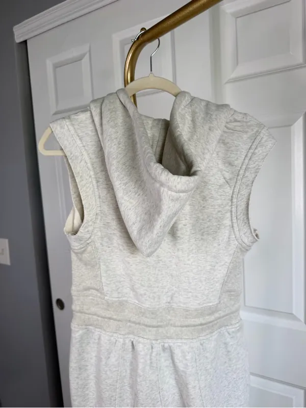 Free People Movement Jumpsuit Size XS Gray Hooded Wide Leg NWOT - Image 11