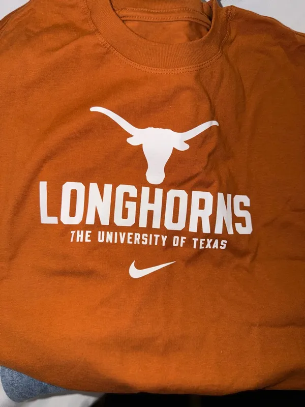 Nike Texas Longhorns Burnt Orange Long-Sleeve Graphic Shirt- Womans-XL - Image 5