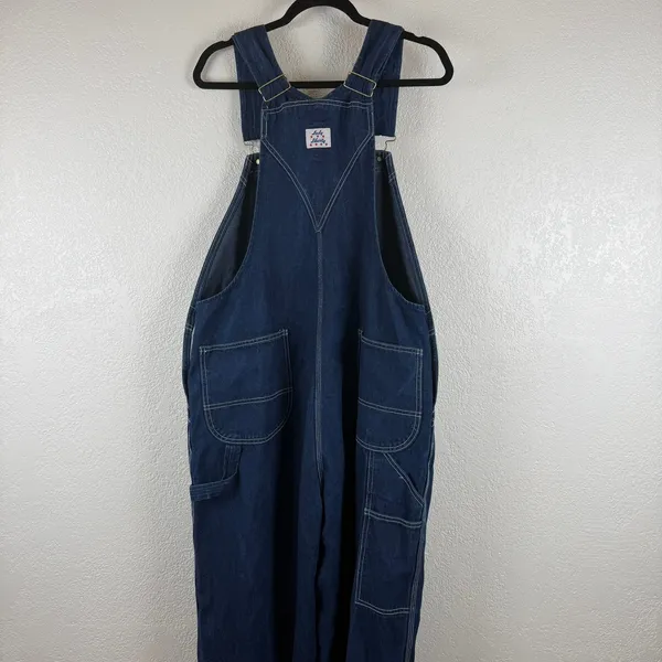 Liberty Denim Overalls — Women's Size 20‎ Tall Green Zip Accent Carpenter Style - Image 12