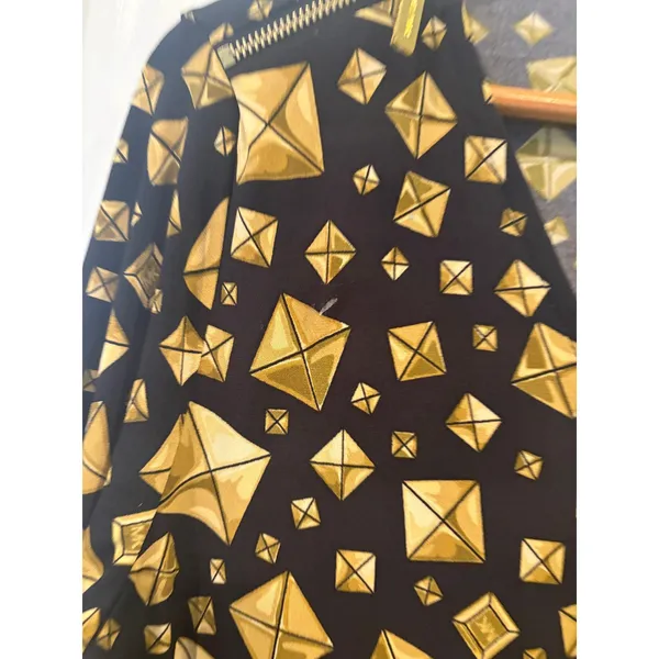 MICHAEL Michael Kors‎ Black And Gold Dress Size Medium - Image 5