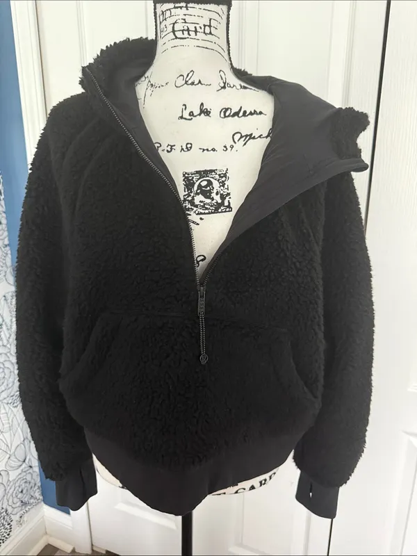 lululemon athletica Scuba Oversized Sherpa Hoodie - Half Zipped M/L - Image 7