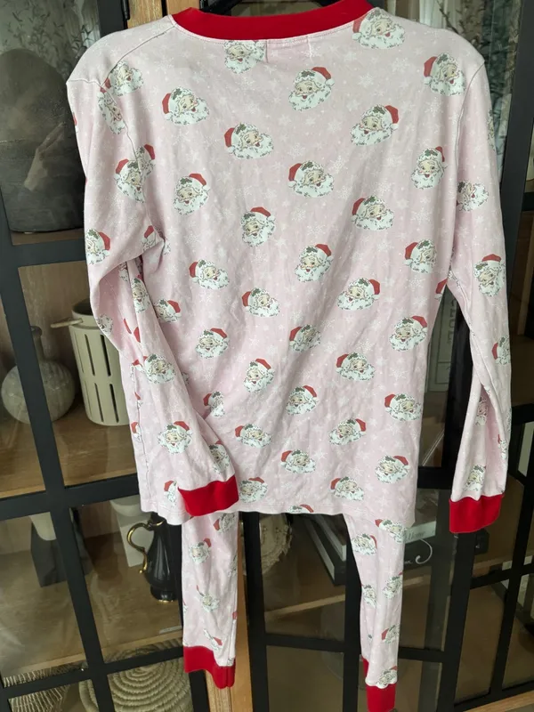 Smockingbird Pajamas set Vingage Santa pima cotton Christmas long sleeve pants - Image 5