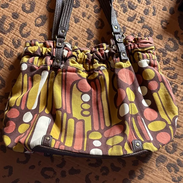 Stylish Multicolor Women's Tote Bag Yellow - Image 6