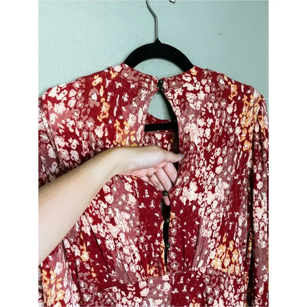 Free People Heartbeats Mini Dress Size S Red - Image 7