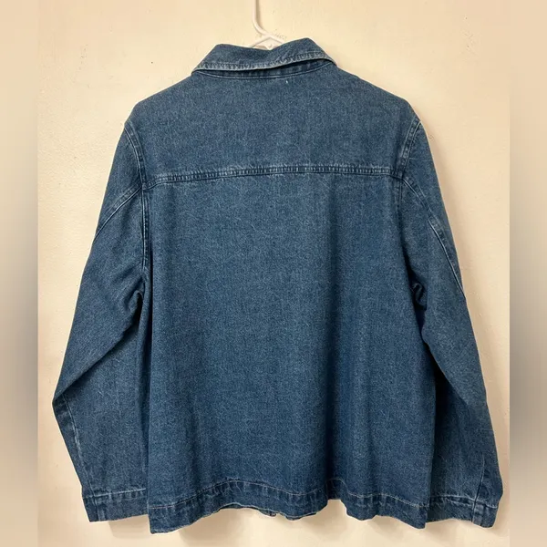 TANTRUMS Denim Embroidered Jacket 100% Cotton Size XXL. - Image 2