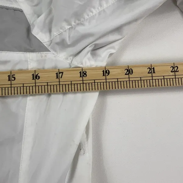 The North Face Jacket Womens Medium White Gray Full Zip Hydrenalite Windbreaker - Image 10