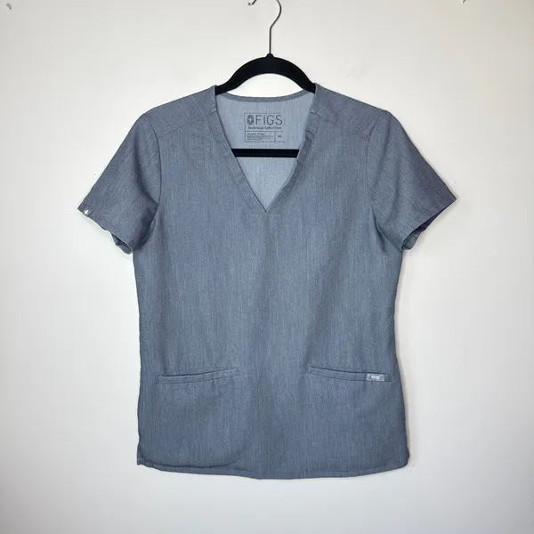 FIGS Women's XS Casma‎ Three-Pocket Scrub Top PO1569 Medical Uniform Healthcare - Image 2