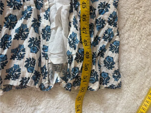 Lulus Flirty Fave Ivory Floral Print Tie-Back Midi Dress Size Small Sleeveless - Image 8