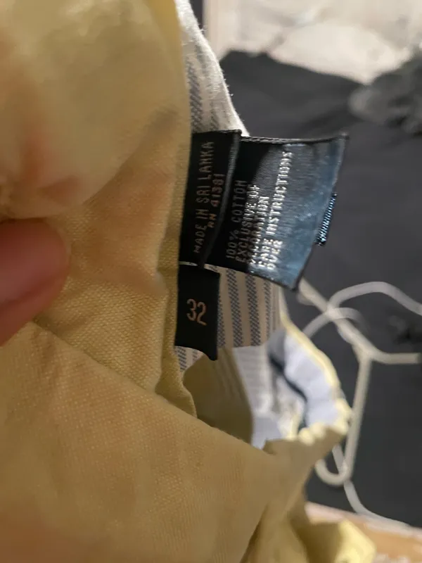 Polo Ralph Lauren Men's Light Yellow Casual Shorts Waist 32 - Image 3