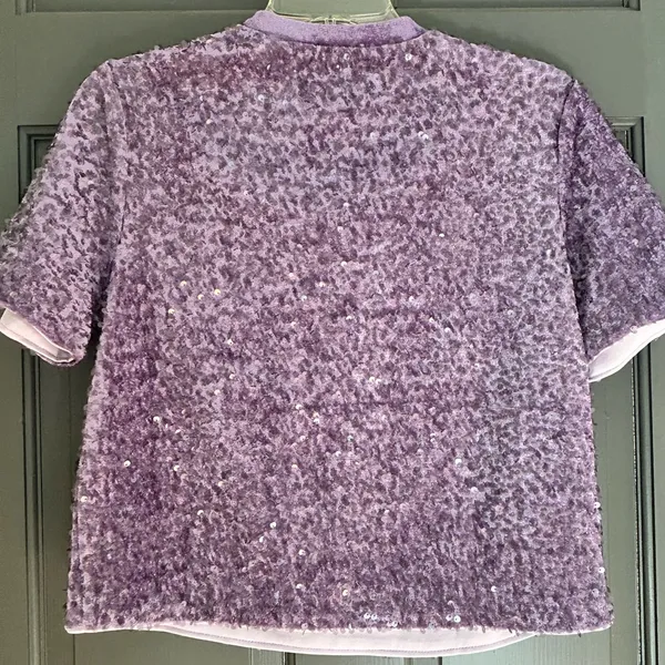 a new day Lavender Sequin Top - Image 2