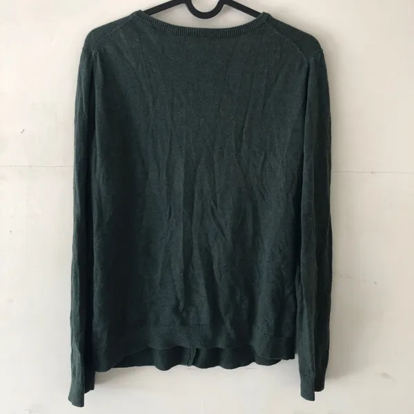 Vintage Old Navy Forest Green Cardigan Sweater Medium - Image 6