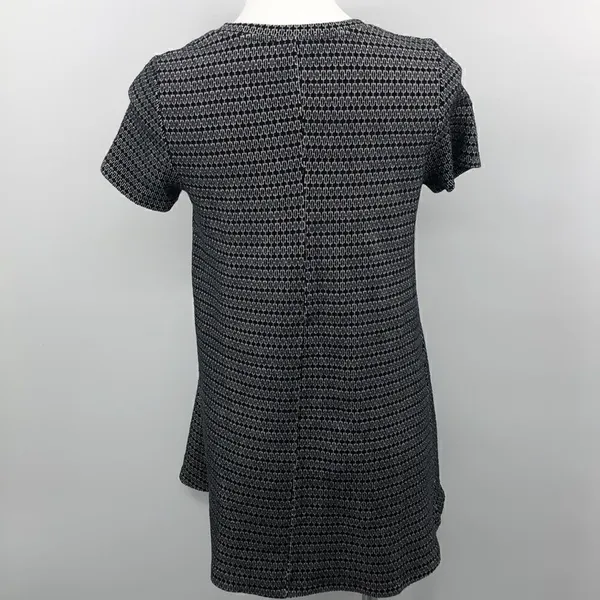Zara black white print short sleeve fall dress - Image 4