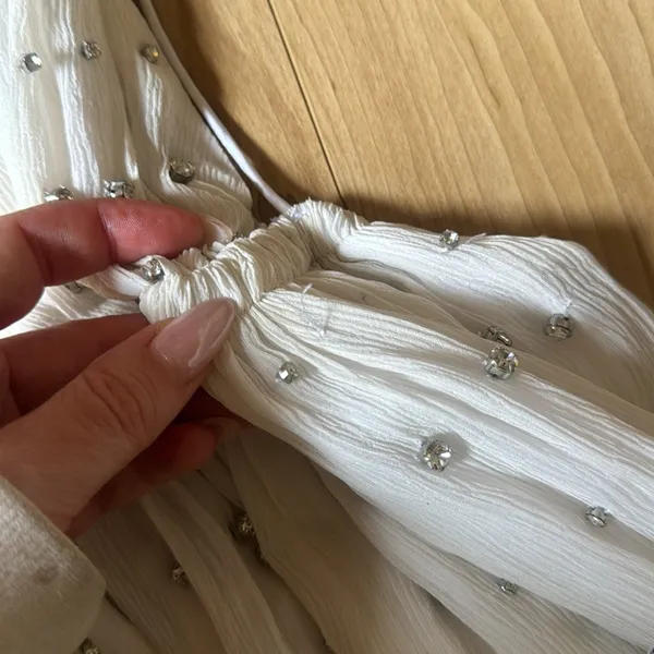 Retrofete | Zadie Embellished Silk Maxi Dress - Image 5