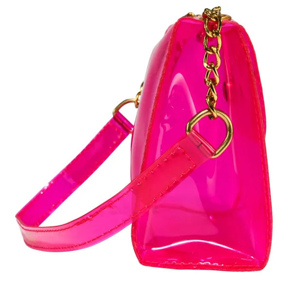 Handmade NWT Barbie Pink Tinted Clear Shoulder Bag - Image 9