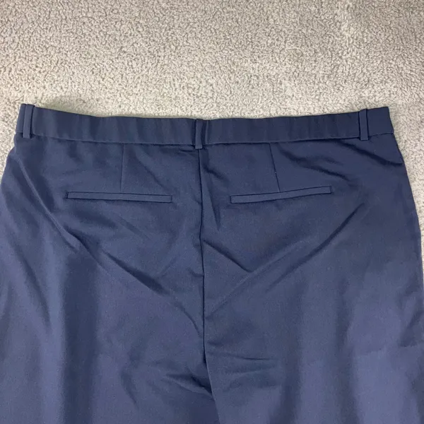 Abercrombie & Fitch Sloane Tailored Pant Women 37 Regular Navy Ultra High Wide‎ - Image 10