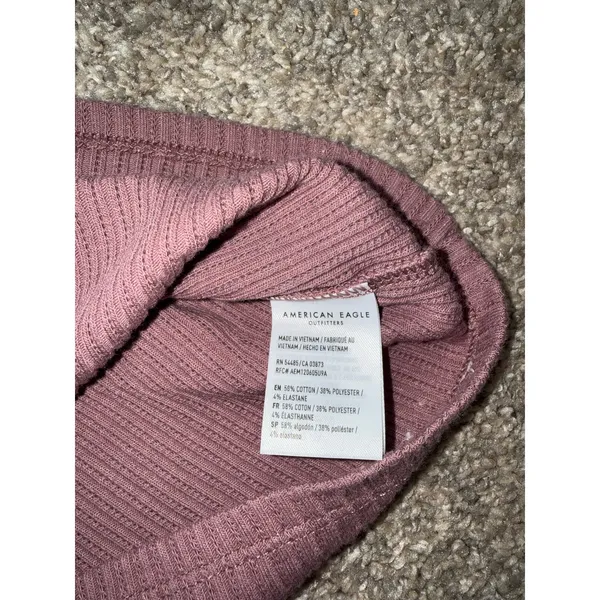 American Eagle - Square Neck Cami - Mauve Purple, Medium - Image 4