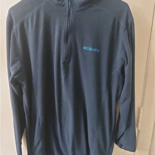 Columbia Blue Zip Front Jacket - Image 3