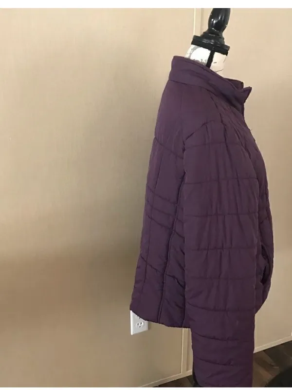 Athletic Works Women's Plum Quilted Puffer Jacket - Image 9