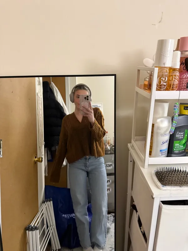 American Eagle Hooded Sweater Knit - Image 3