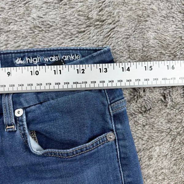 7 For All Mankind The High Waist Skinny Ankle Women's 27 - Image 4