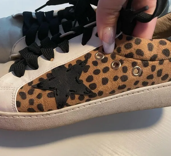 Star Animal Print Tennis Shoes - Image 2