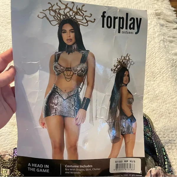 NEW Forplay A Head In The Game Medusa Costume Set Size XS/Small - Image 3
