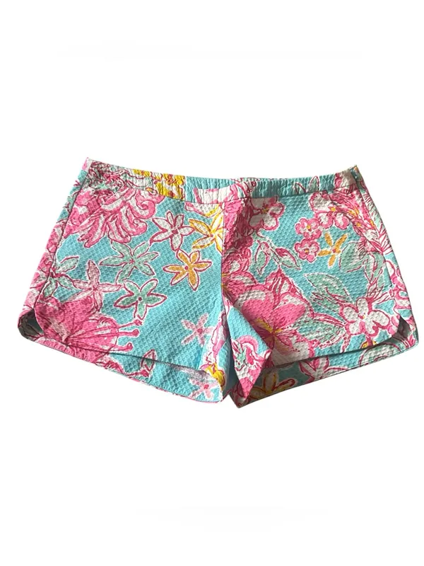 Lilly Pulitzer Adie Shorts Floral Breakwater Blue Lolita 12 - Image 2