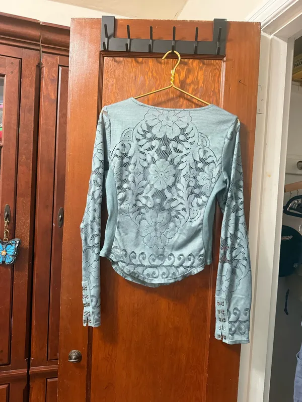 Free People Wild Roses Long Sleeve Lace Top - Image 2