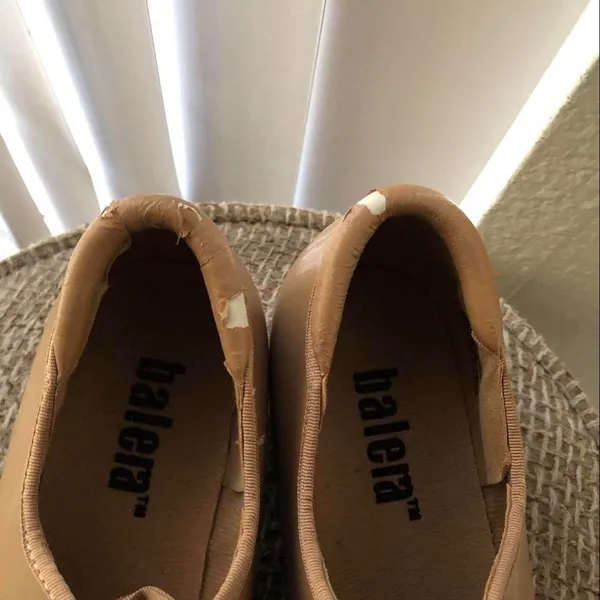 Balera Beige Tie Bow Tap Dance Ballet Shoes Sz 7 - Image 6