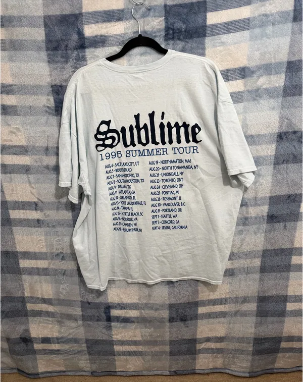 Sublime 1995 Summer Tour Graphic T-Shirt - Image 4