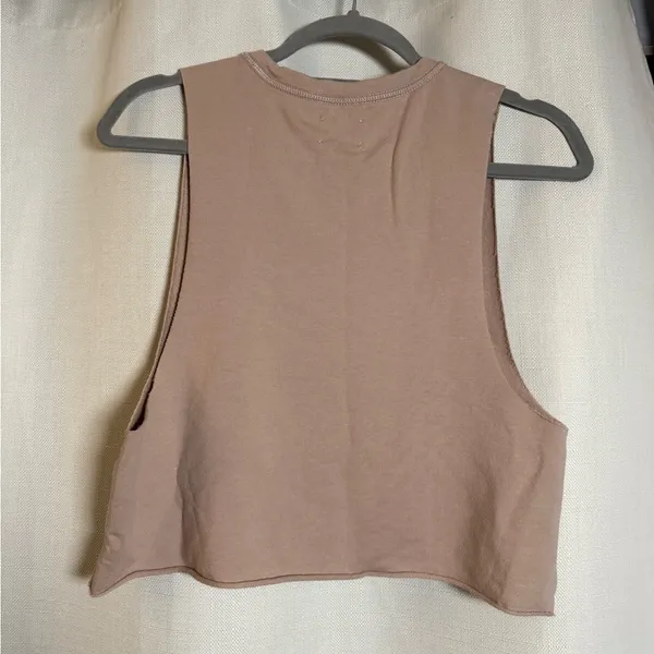 Offline By Aerie Blush Dusty Rose Pink Cropped Muscle Tank Top XS. - Image 2