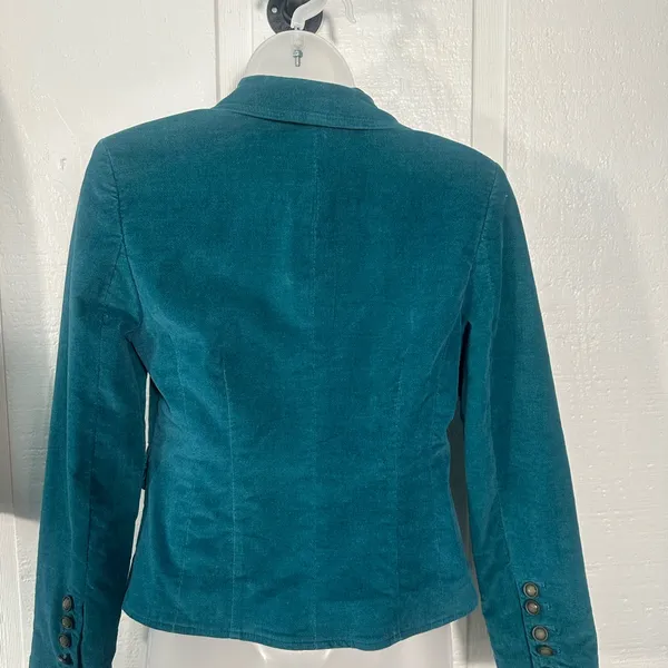 Caslon Women’s Teal Single Button Blazer Size Small Petite EUC - Image 4