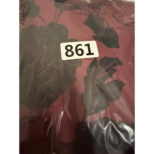 Forever 21 Burgundy Burnout velvet Flocked Floral V-Neck Draped Skort Romper M - Image 12