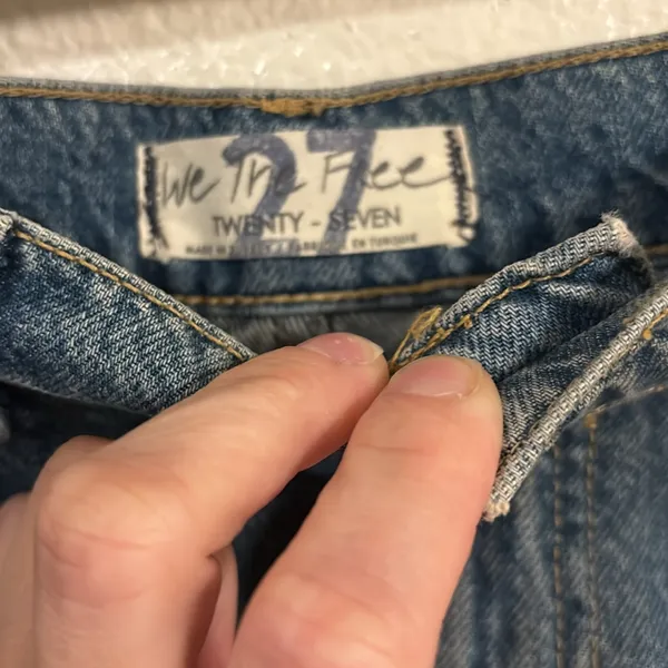 FREE PEOPLE We The Free Hallie Denim Mini Skirt in Midstone - Image 6