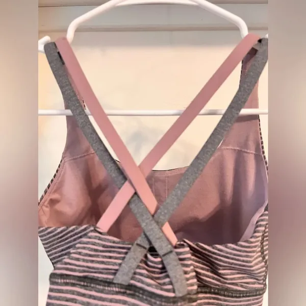 Final Price Lululemon Stripped Sports Bra - Image 4
