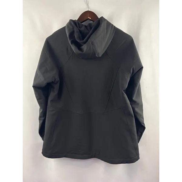 Women’s Kirkland Signature Large Black Rain Jacket - Image 3