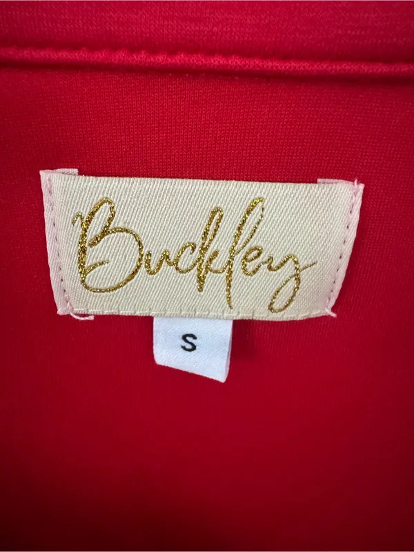 The Buckley Cloud Set 2.0 Wide Leg Bottoms & Pullover Set Small New Red - Image 4