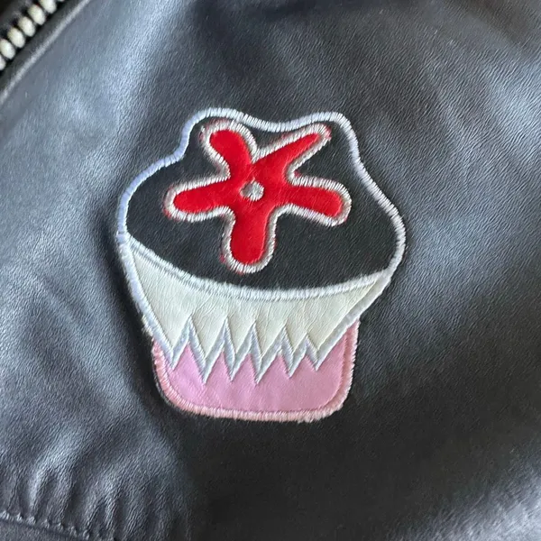 Barbie Custom Embroidered Glam Graphic Leather Jacket With Faux Fur Hood - Image 10