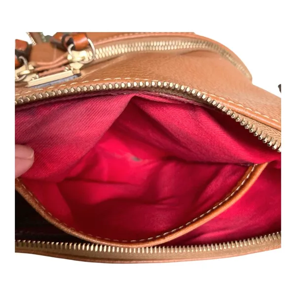 Dooney & Bourke Dillen Pebble Grain Leather Double Pocket Hobo Bag - Image 2