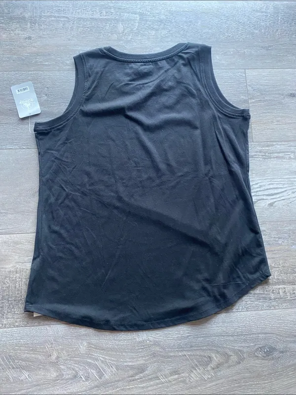 Disney Pride Tank Womens Sz Medium Black Rainbow Sequin Mickey Design NWT - Image 5