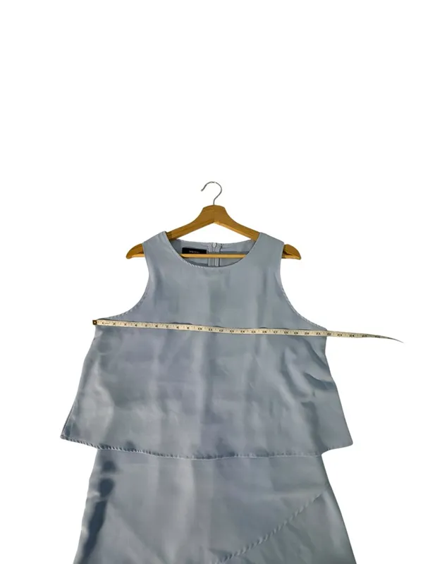 Dokotoo Womens XL Blue Layered Romper Sleeveless Flowy Resort Summer - Image 8