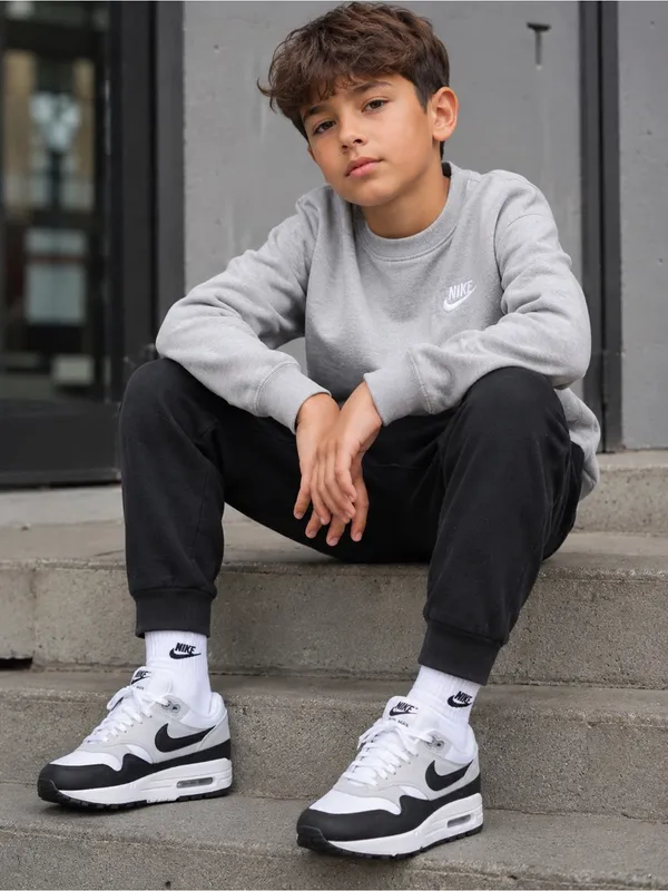 Nike Air Max 1 Black White Retro Sneakers Youth Size 5Y - Image 8