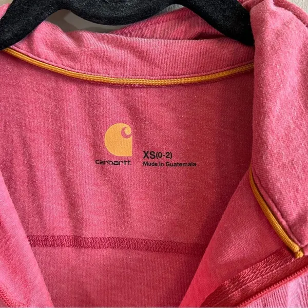 ✨‎ Carhartt Force Women’s Pink Quarter Zip XS - Image 5