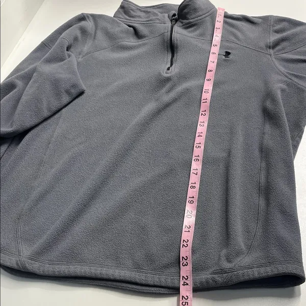 Imperfect 2011 Under Armour fleece medium large half zip lightweight fleece grey - Image 8
