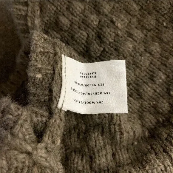 Anthropologie Sparrow Wool Blend Open Front Cardigan‎ Sweater Cozy Layering M - Image 7
