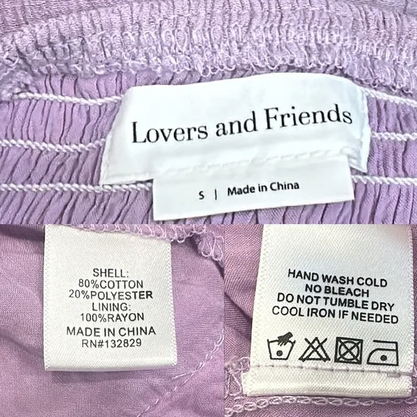 Lovers and Friends Brielle Mini‎ Dress Lavender Purple Tiered Ruffle Revolve S - Image 11