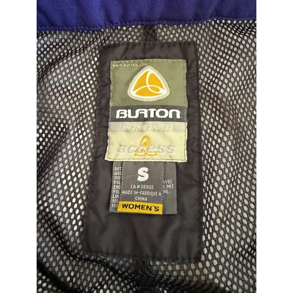 Burton Access Series Women's S Snowboard Pants Blue Ski Winter Dryride Insulated - Image 3