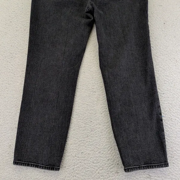 Abercrombie Fitch The Ankle Straight Ultra‎ High Rise Black Jeans Women 28 6R - Image 8