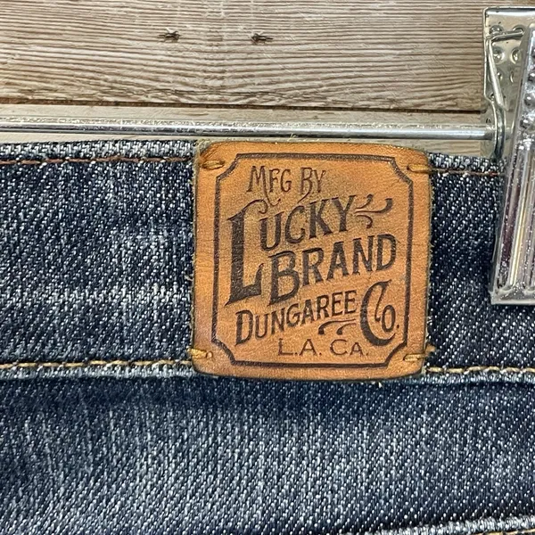 Vtg Lucky Brand Womens 14/32 Jeans Gene Montesano Zip Dark Wash‎ Boot Dungarees - Image 9